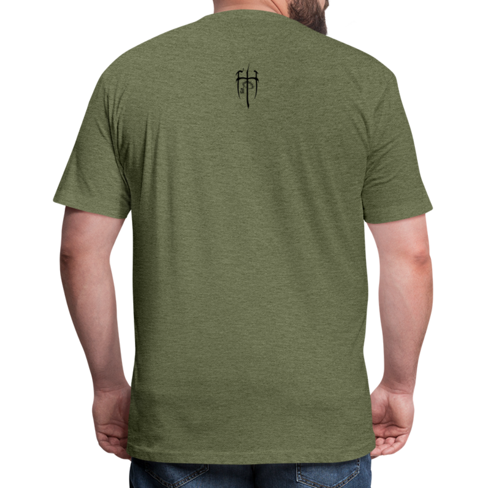 Real Talk is Faith Talk Black Lettering - heather military green