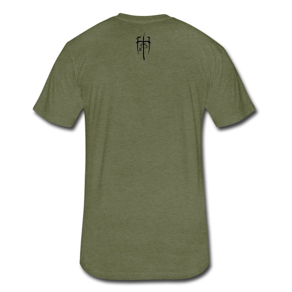 Real Talk is Faith Talk Black Lettering - heather military green