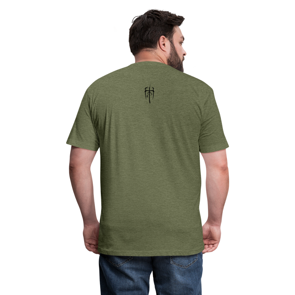 Real Talk is Faith Talk Black Lettering - heather military green