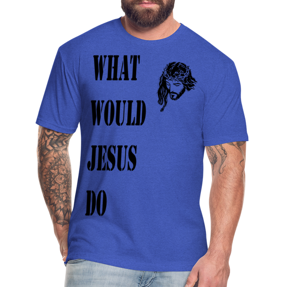 WWJD Shirt - heather royal