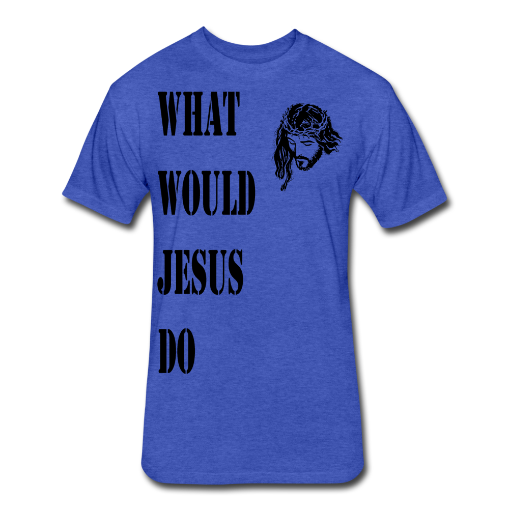 WWJD Shirt - heather royal