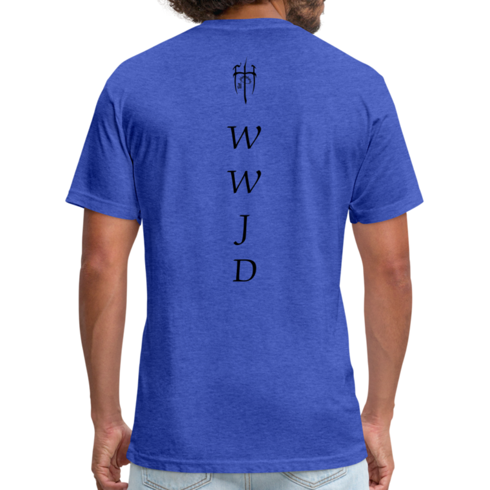 WWJD Shirt - heather royal