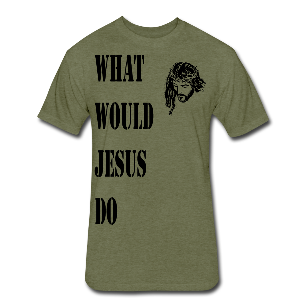 WWJD Shirt - heather military green