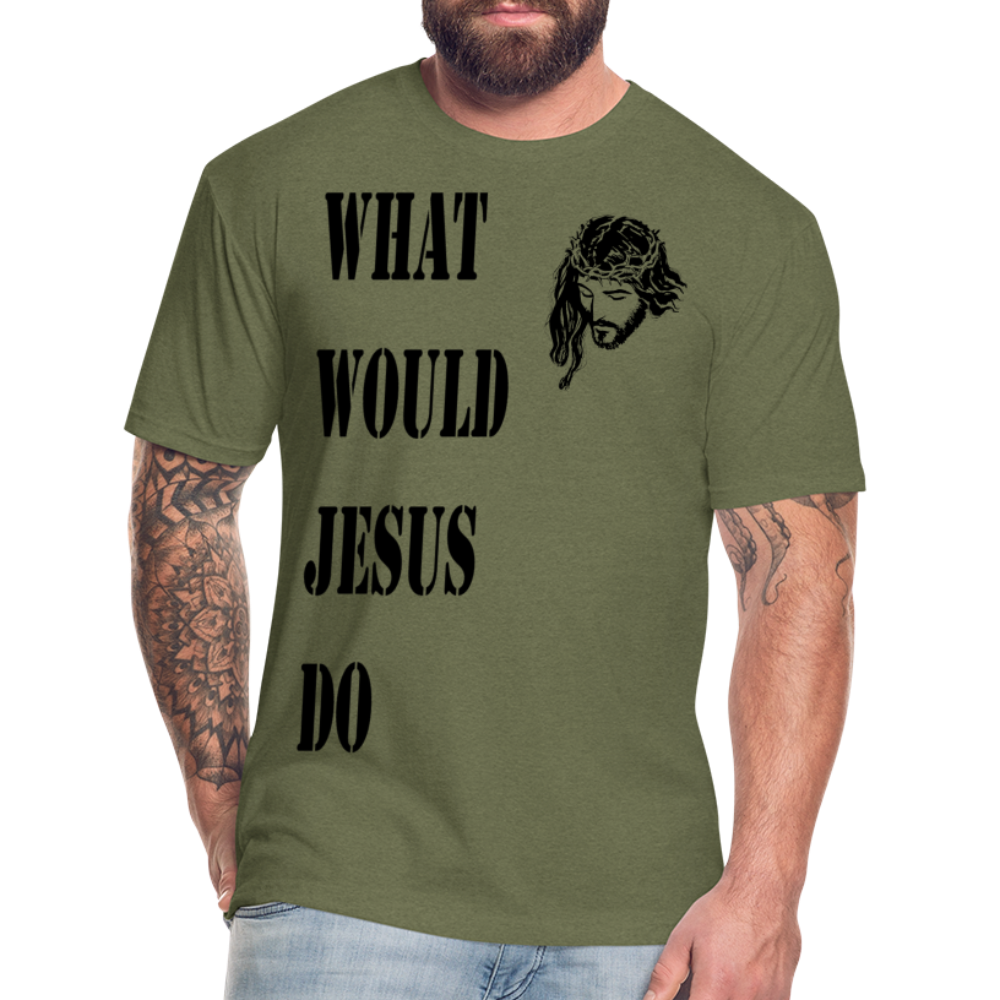 WWJD Shirt - heather military green