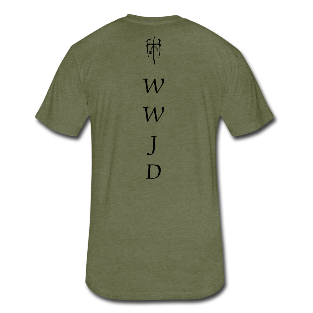 WWJD Shirt - heather military green