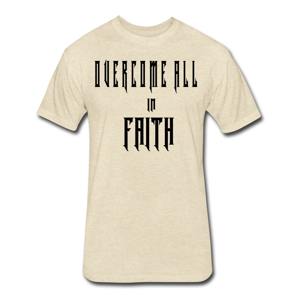 Overcome All - Black Lettering - heather cream