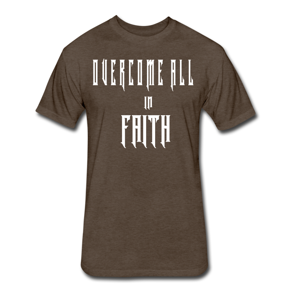 Overcome All - White Lettering - heather espresso